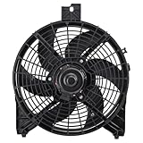 TRQ A/C Condenser Cooling Fan Assembly Compatible with 2006-2010 INFINITI QX56 2006-2015 Nissan Armada 2006-2008 TITAN NI3120101