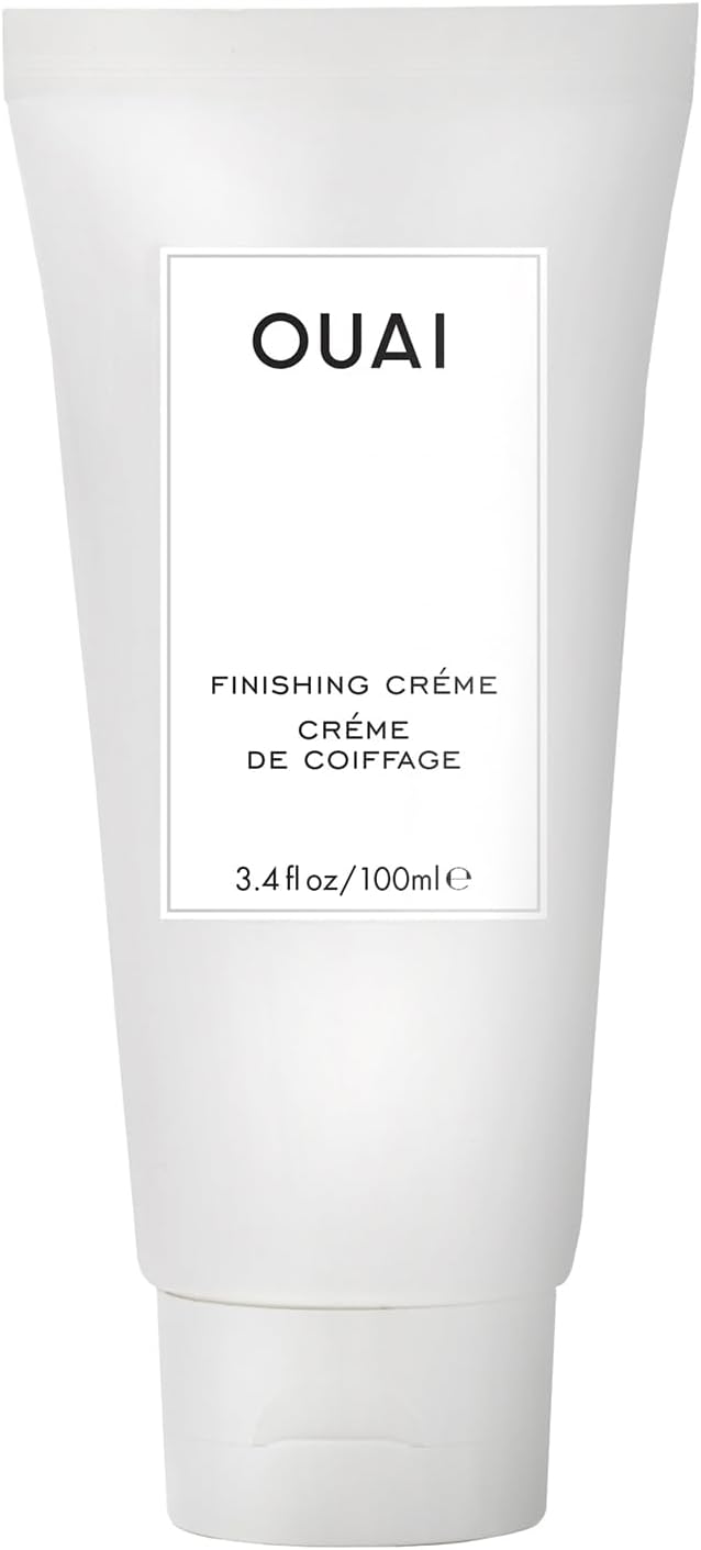 OUAI Finishing Creme - Hair Styling Cream with Keratin & Heat Protectant to Smooth & Polish Hair - Tames Flyaways, Smooths Frizz, Adds Shine and Volume - Paraben, Phthalate and Sulfate Free - 100ml