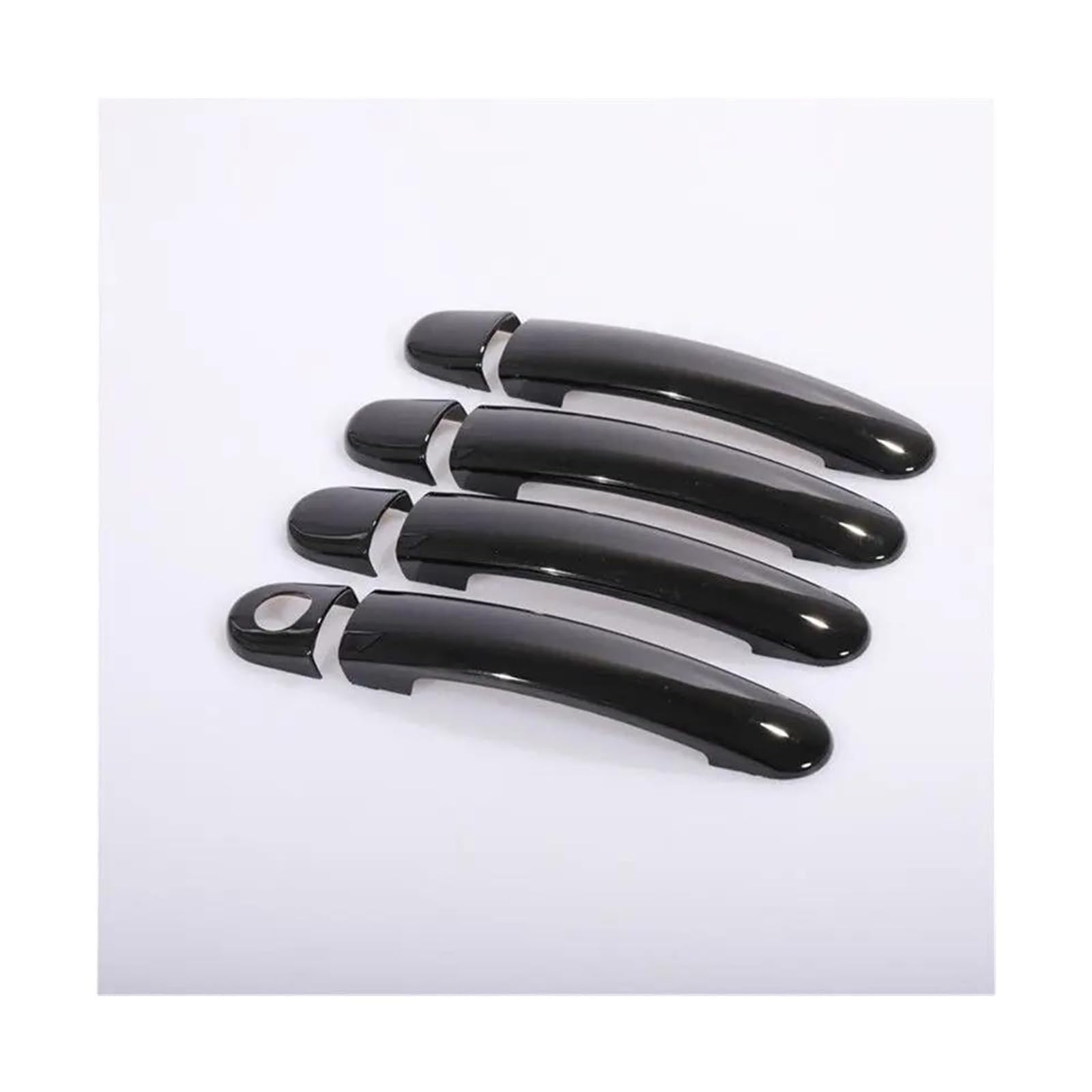 Hckclmbmzw Black A For Golf 5 Mk5 V For Rabbit 1K 2004-2009 Car Door Handle Covers Stickers Gloss Black Chrome Accessories Styling Door Handle Cover(Black A)