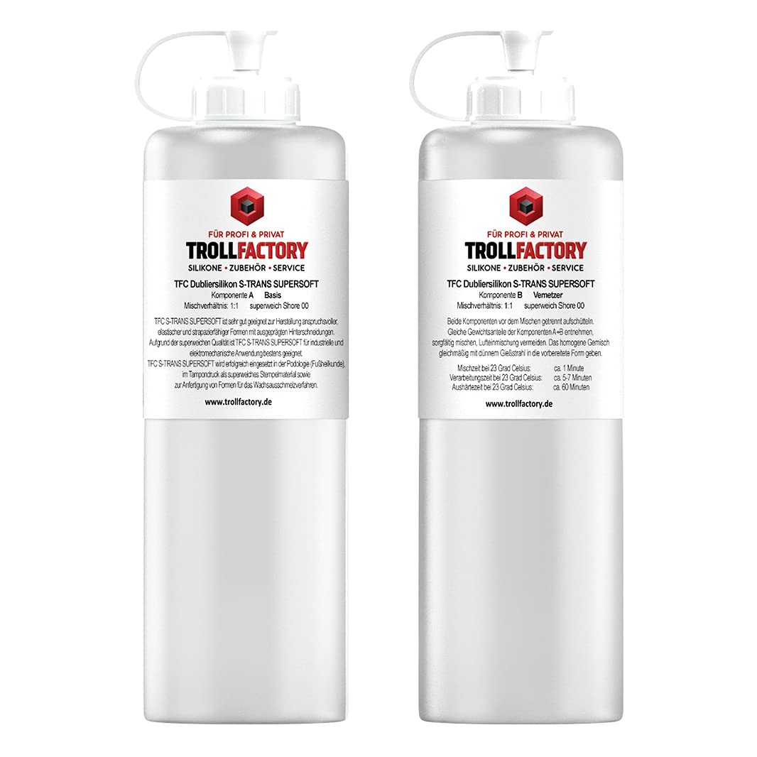 Silicone Shore 00 TFC dublier S-Trans Super Soft Souple 1:1 en pack de 2 kg