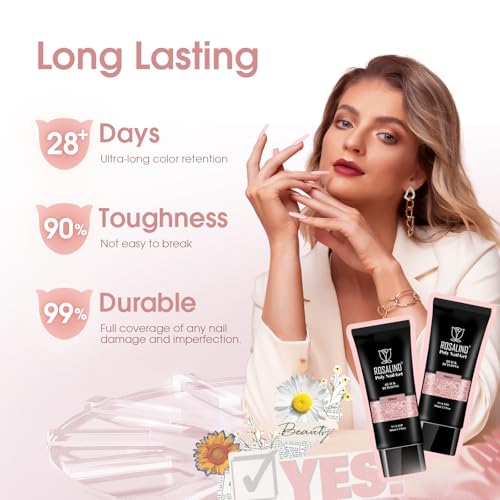 ROSALIND Poli żel do paznokci do Modelowania 80 ml Roze-nude UV żels