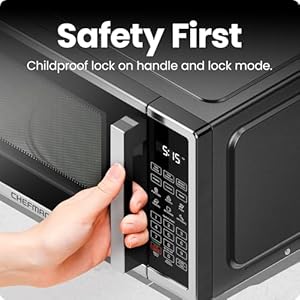 Chefman countertop microwave oven 11 cu ft digital stainless steel microwave 1000 watts with 6 auto menus 10 power levels eco mode memory mute function child safety lock easy clean  urban country home decor