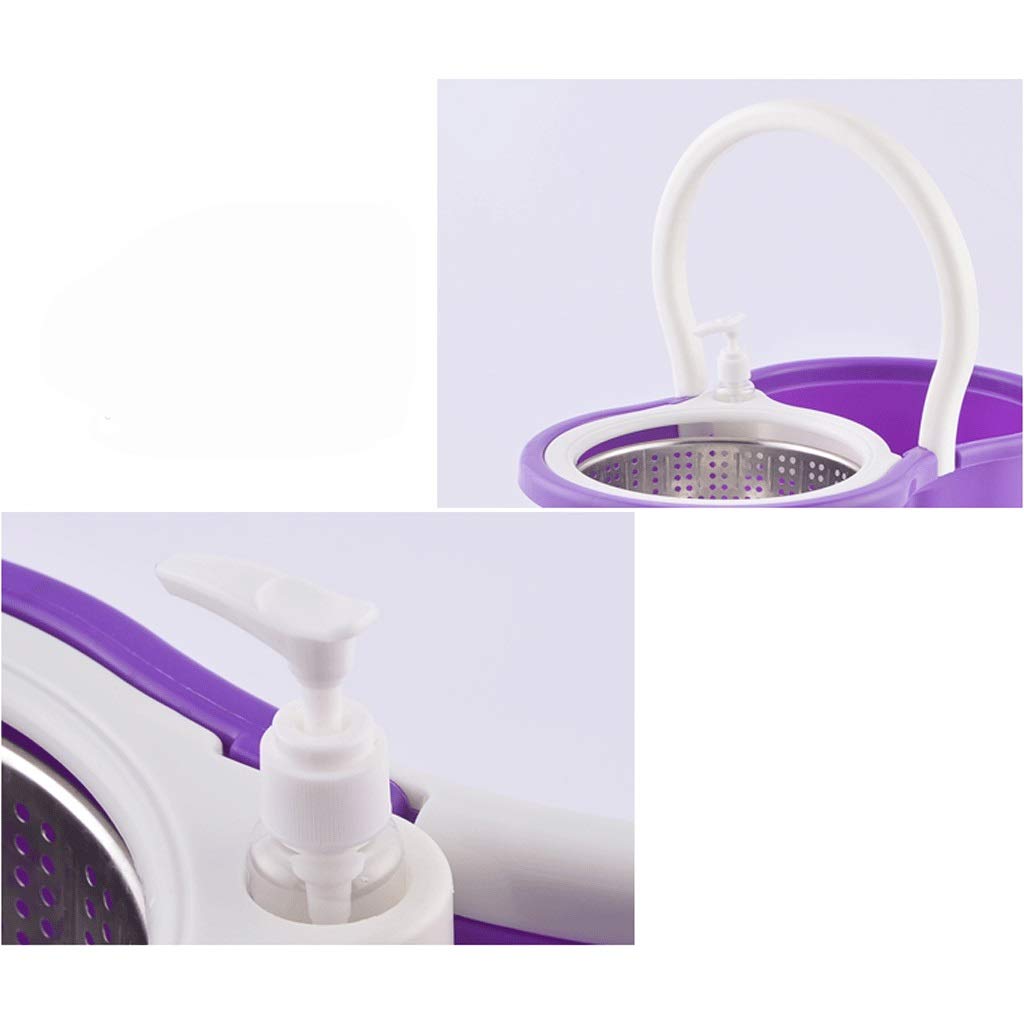 WolFum Cabezal de fregona de microfibra de 360 grados de repuesto giratorio para cocina, baño, limpieza de superficies de piso giratorio