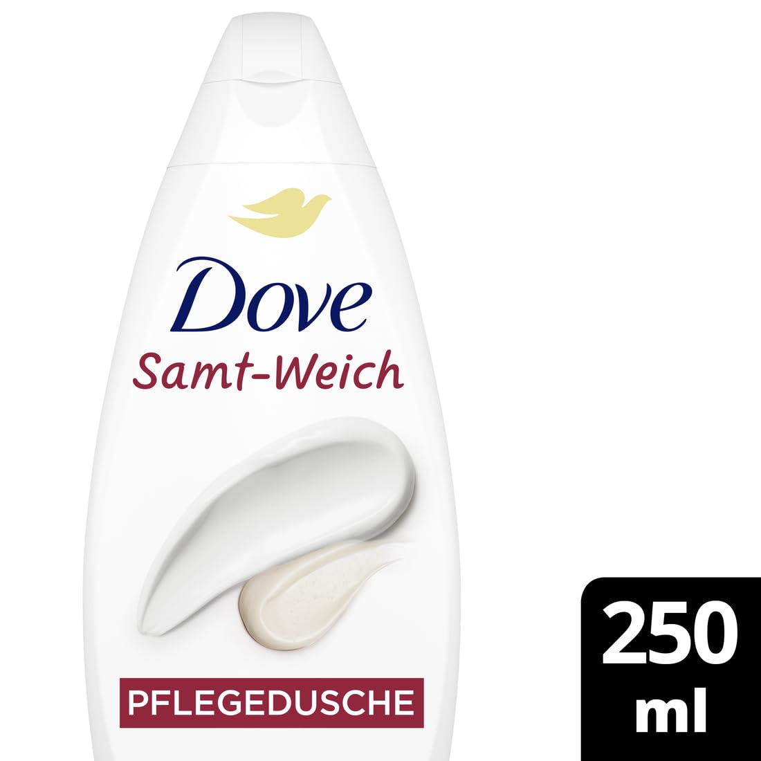 Dove żel pod prysznic, aksamitny, miękki, pielęgnujący żel pod prysznic z dermatologicznie potwierdzoną formułą dla bardziej miękkiej i gładkiej skóry, 250 ml
