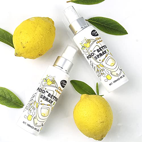 clean-n-fresh toilet spray 68 floz poo spray  up to 400 uses 100 natural plant essential oil citrus scent bathroom deodorizer