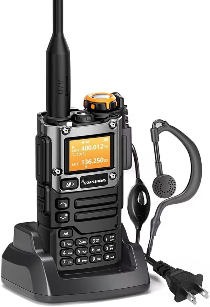Quansheng UV-K5(8) 5W Ham Radio Handheld, Multi-Band VHF UHF Two Way Radio, Air Band Reception, NOAA Weather, USB-C, Walkie Talkie for Emergency Communication Camping (K6 Gen)