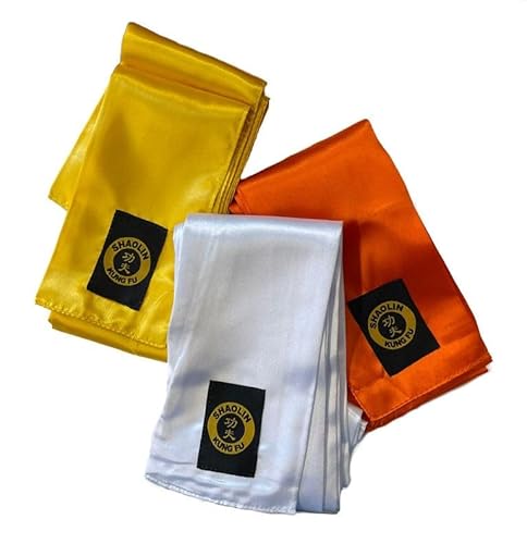 Budodrake Kung Fu Schärpe Satin - Shaolin Kung Fu Schärpe (Orange)