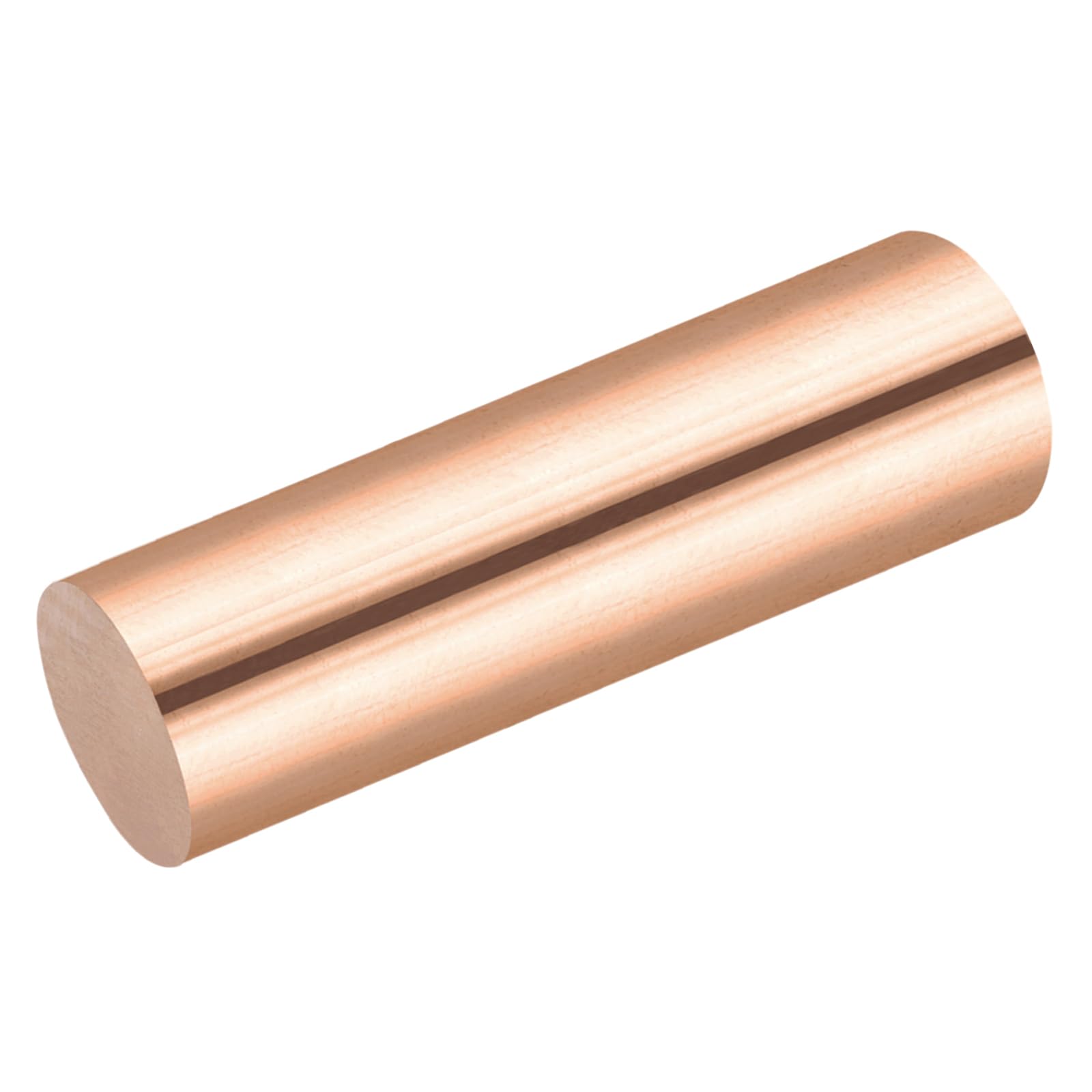 sourcing map Rundstange aus reinem Kupfer, 32 mm Durchmesser, 100 mm Länge, massives Kupfer, Drehstange, für Heimwerker, Metallarbeiten, Metallarbeiten, Hobbys, 1 Packung