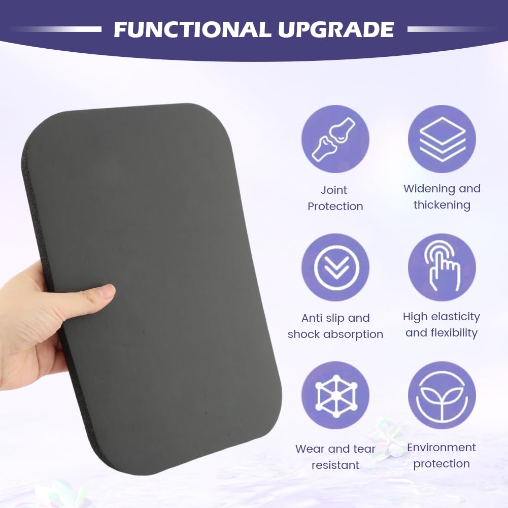 Yoga Pour Genoux Tapis De Et Coudes - 15 Mm D'Épaisseur - Protection Sol Dur - Mousse Haute Densité - Transport Facile Tapis Genou Yoga épais