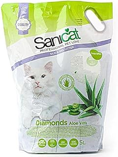 Sanicat Diamonds Aloe Vera Silica Gel 5 Litre Non Clumping Cat Litter