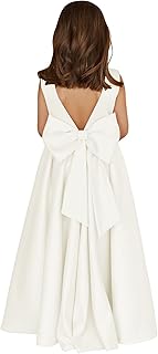 Flower Girl Dresses for Wedding Bow-Knot Elegant Satin Princess First Communion Dresses - Buy now