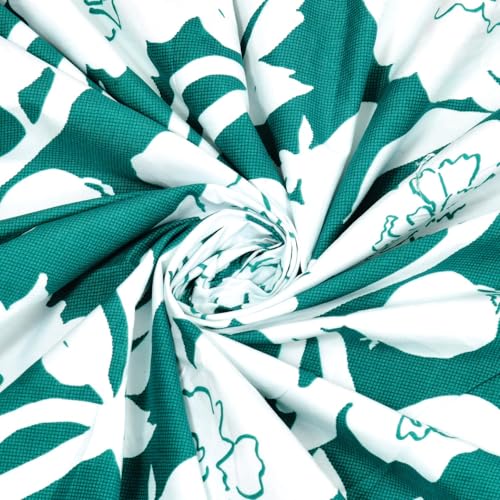 Image of 350 TC Premium Heavy Cotton Feel Elastic Fitted Bedsheet King Size with 2 Pillow Covers || Double Bed with All Around Elastic (Green-White, Fitted - 72 inchx78 inch King)