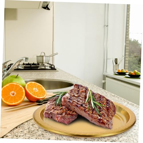 ledmomo 20個 軽量コンパクト使い捨て金色パーティートレイ 大容量スナック キャンディー収納ホルダー おしゃれな家用フルーツ皿 バーベキ