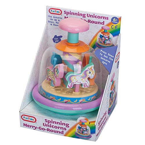 A to Z- Spinning Unicorns Merry-Go-Round Spin Top