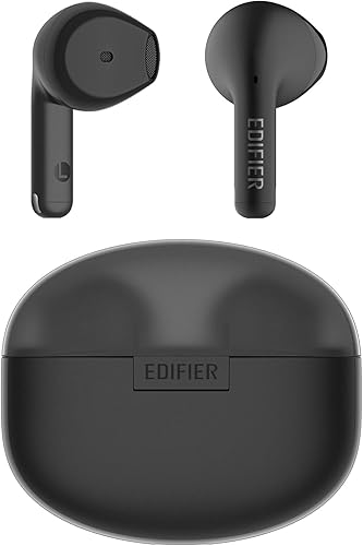 Edifier X2s - Audífonos inalámbricos verdaderos, Bluetooth 5.3, controladores dinámicos de 0.512 in, graves profundos, ligeros, cancelación de ruido