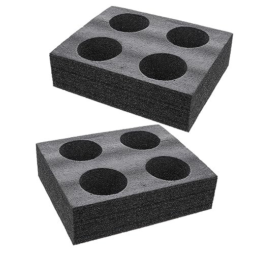 LALADEFIEE 2Pcs Beverage Cup Carrier Tray Foam Drinks Holder for Takeout Cups Lightweight and Portable Drink Cup Holders with Multiple for of Milk and More