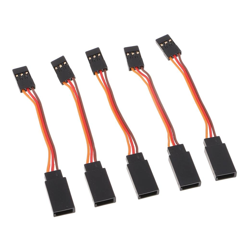 5pcs Male to Servo Extension Lead Cable 3 Pin Futaba JR Connector 50mm-image-49
