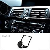 3 Colours Aluminum Alloy Mobile Phone Holder Trim for BMW 1 2 3 4 Series GT F30 F30 F34 F32 F33 F36 2013-2019 Car Accessories (Black)