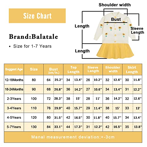 Balatale Toddler Girls Fall Outfits Buttons Sweater Tops Mini Skirt Set 2Pcs Long Sleeve Autumn Winter Clothes Set Purple 18-24Mth #TOP5