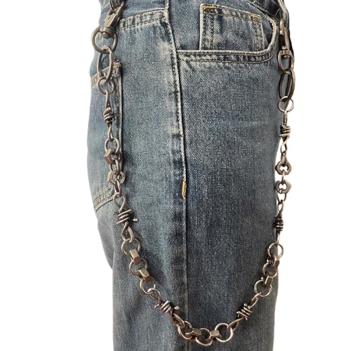 Image of PINKPIN Chains for Men Wallet Chain Biker Chains Jean Pocket Chain Unisex Hip Hop Pant Trouser Chain for Men Women