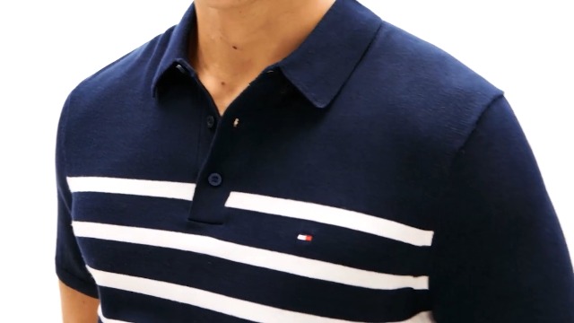 Camiseta polo ligera de algodón para hombre de Tommy Hilfiger miniatura 7