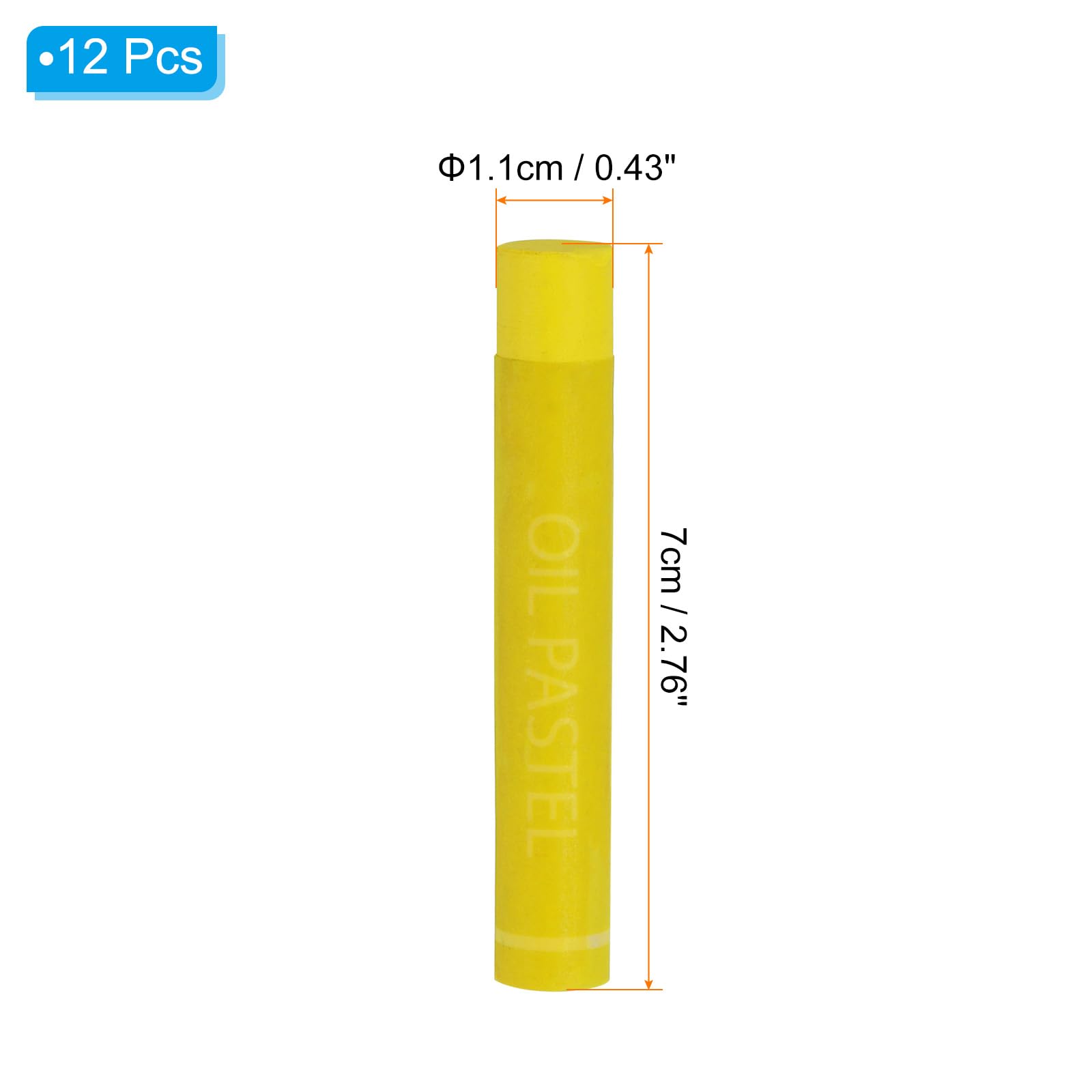 PATIKIL Lemon Yellow Oil Pastels - Image 2