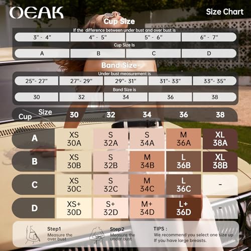 Image of OEAK Womens Strapless Jelly Bras Wireless Push Up Padded Bandeau Bra L Nude