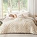 ENJOHOS Boho California King Comforter Set - Beige King Size Comforter Set, 3 Pieces Tufted Rainbow Bedding Comforters for All Season, Lightweight Soft Microfiber Comforter with 2 Pillow Cases