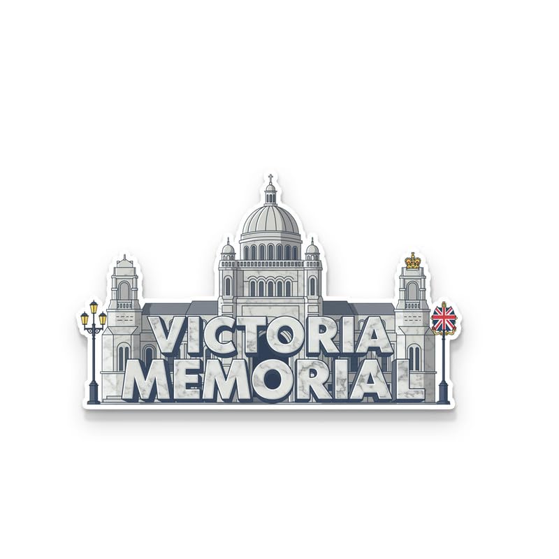 Image of Victoria Memorial Fridge Magnets, Glossy Finish, Stylish Magnet for Fridge, Wardrobe & Metal Surfaces