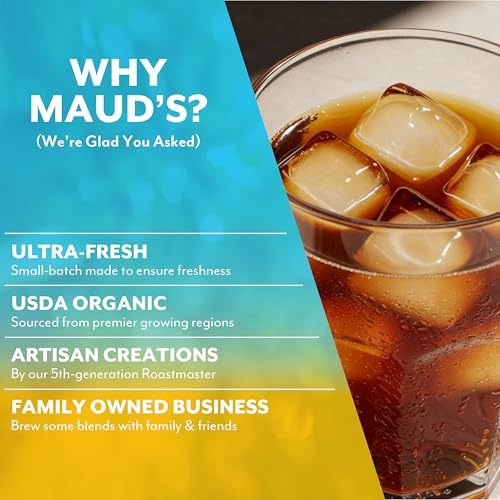 Image of Maud's Iced Black Tea Pods, 24ct, Gourmet Blended Tea | Gourmet Blended Black Tea Leaves in Single Serve Tea Pods - Compatible with Keurig Coffee Makers