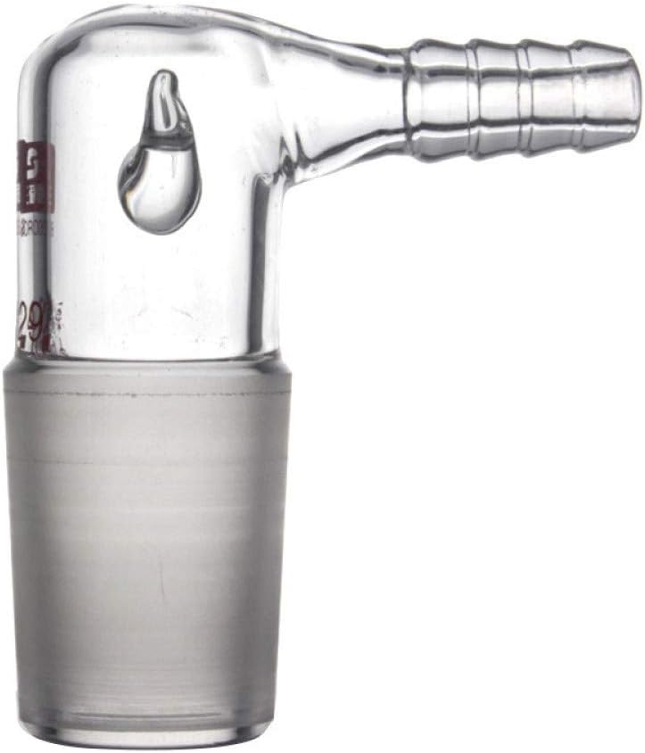 juler Glassware Labware Analytical Chemistry Grinding Head 24 Ports, Column Pressure Exhaust Connector, high Temperature Resistant Thick Wall