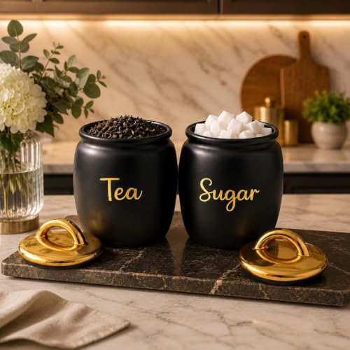 Image of 2 Litre Electric Kettle with Blue Indicator Light, 360 Degree Swivel Base, Automatic Shut Off, Borosilicate Glass Body, Fast Boil Water Heater for Tea, Coffee & Hot Water (SILVER AND BLACK GOLD)