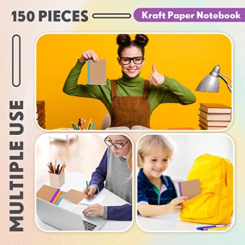 Carnets de notes kraft vierge cousu A6 solides et multicolores