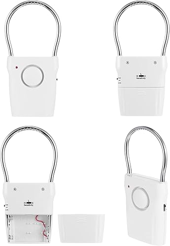 Kanayu 4 piezas de alarma para manija de puerta, 120 dB, alarmas de puerta para alerta de seguridad del hogar, perilla de puerta con detección de