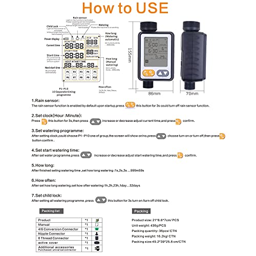Dispositif d'arrosage automatique programmable et intelligent R - 5
