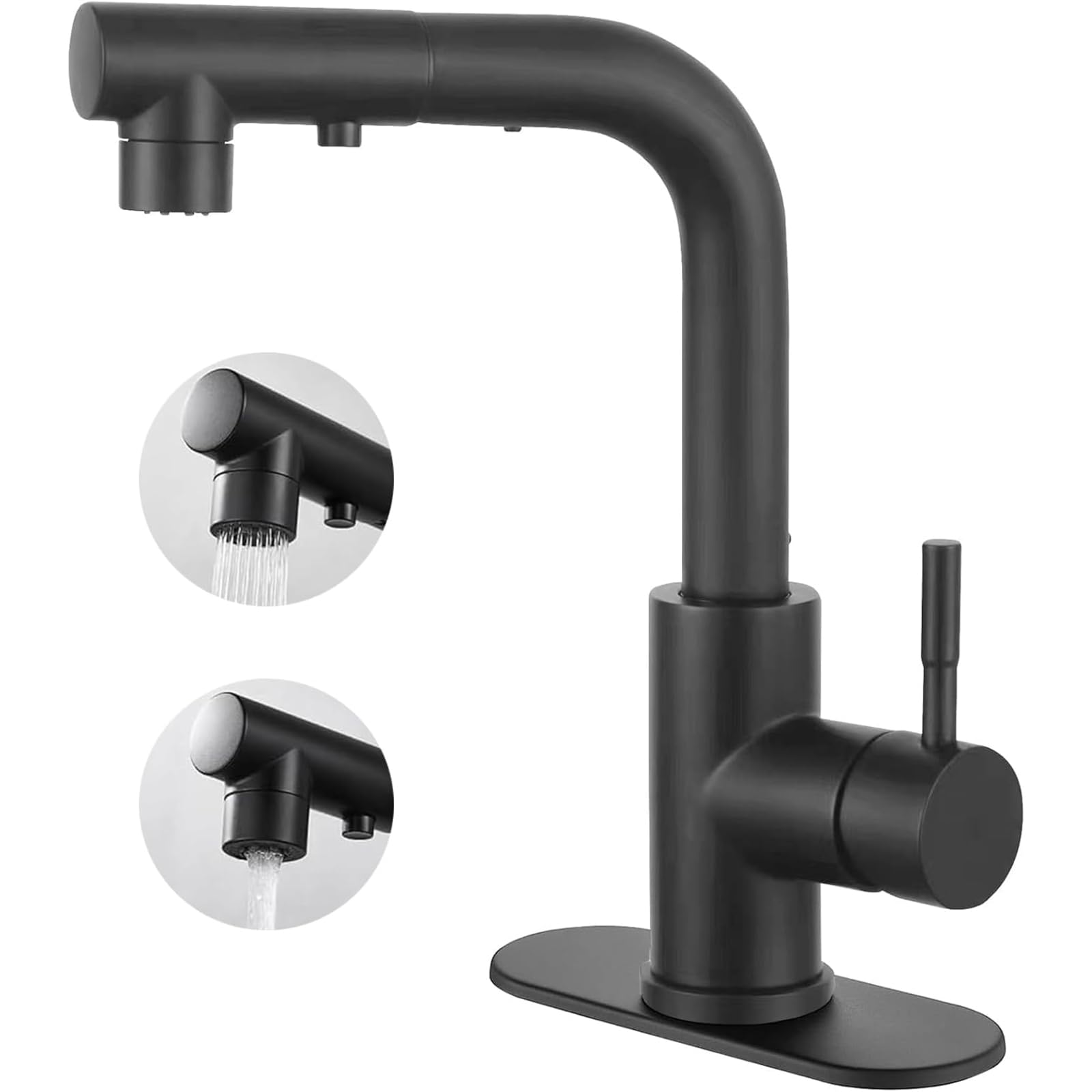 Amazon | 引出しホース式水栓 シングルレバー混合栓 温 冷 切換え2