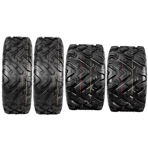Image of GarveeTech ATV /UTV Tires, Set of 4-21x7-10 & 20x10-10 All-Terrain Tires, 6-Ply Tubeless, for Off-Road, Mud, Dirt and Trails