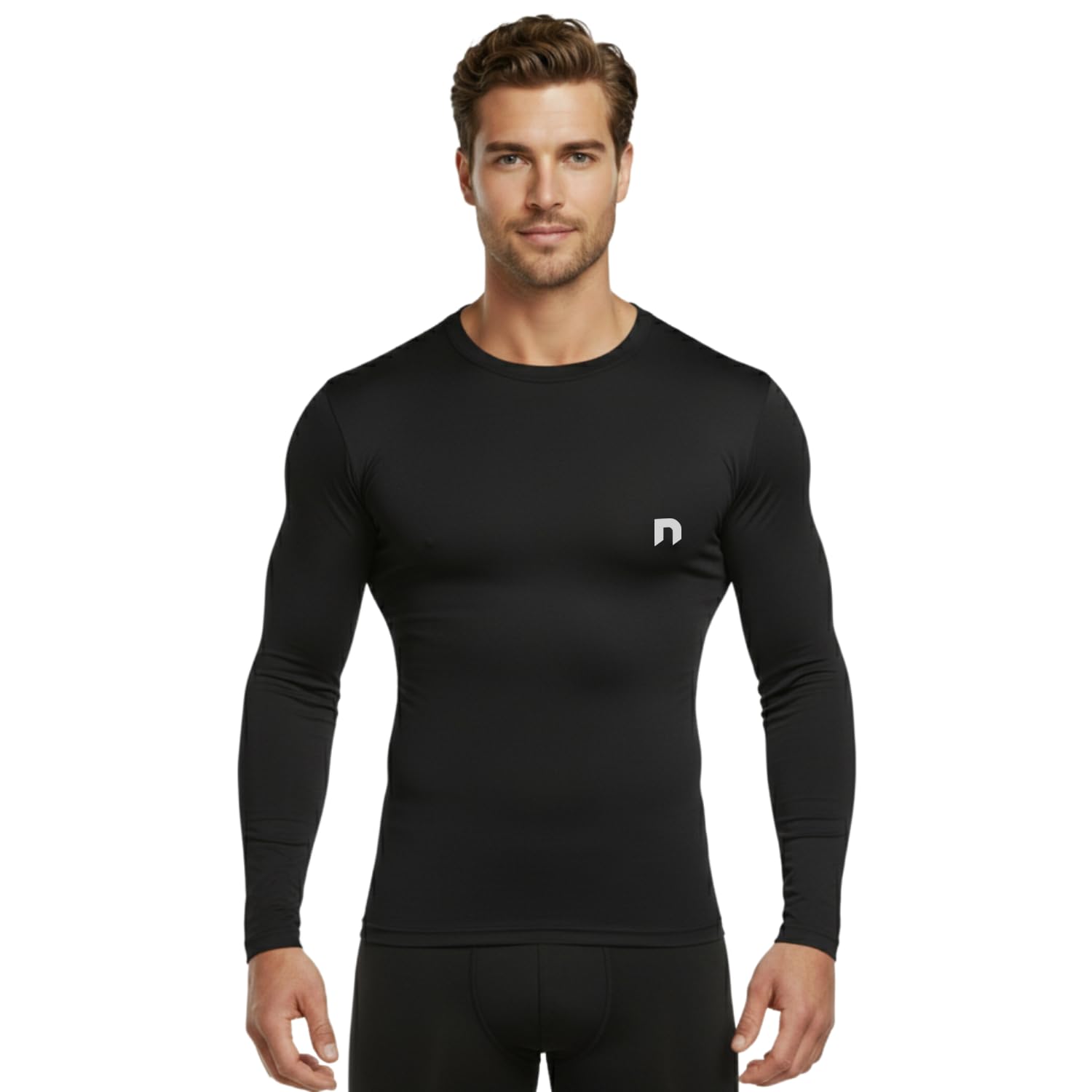 never lose Full Sleeve Compression Gym T-Shirt for Men Slim Fit Dry Fit Polyester Blend Sportswear for Workout and Training-picture-20