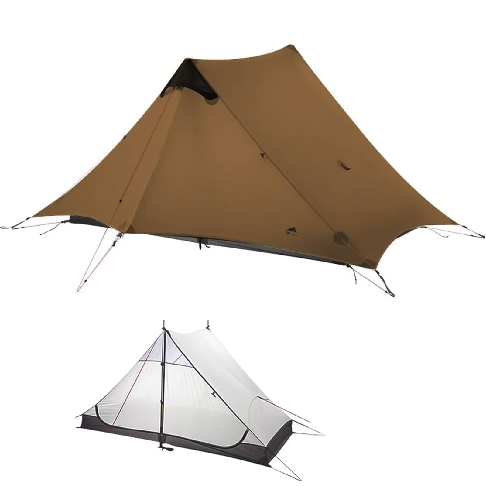 Amazon.co.jp: MOXIHIKE 3FULGEAR ランシャン 2人用 超軽量キャンプ