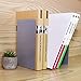 Jekkis 8pcs Bookends, Metal Bookends for Shelves, Heavy Duty Book Ends, Non-Skid Book Stopper for Library, Office, Home, School