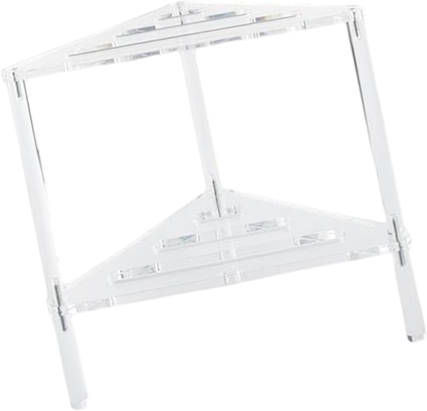 Portable Sturdy Bathroom Shower Stand with Storage Shelf Craft of Acrylic Materials Bathroom Accessory Shower Storage Shelf