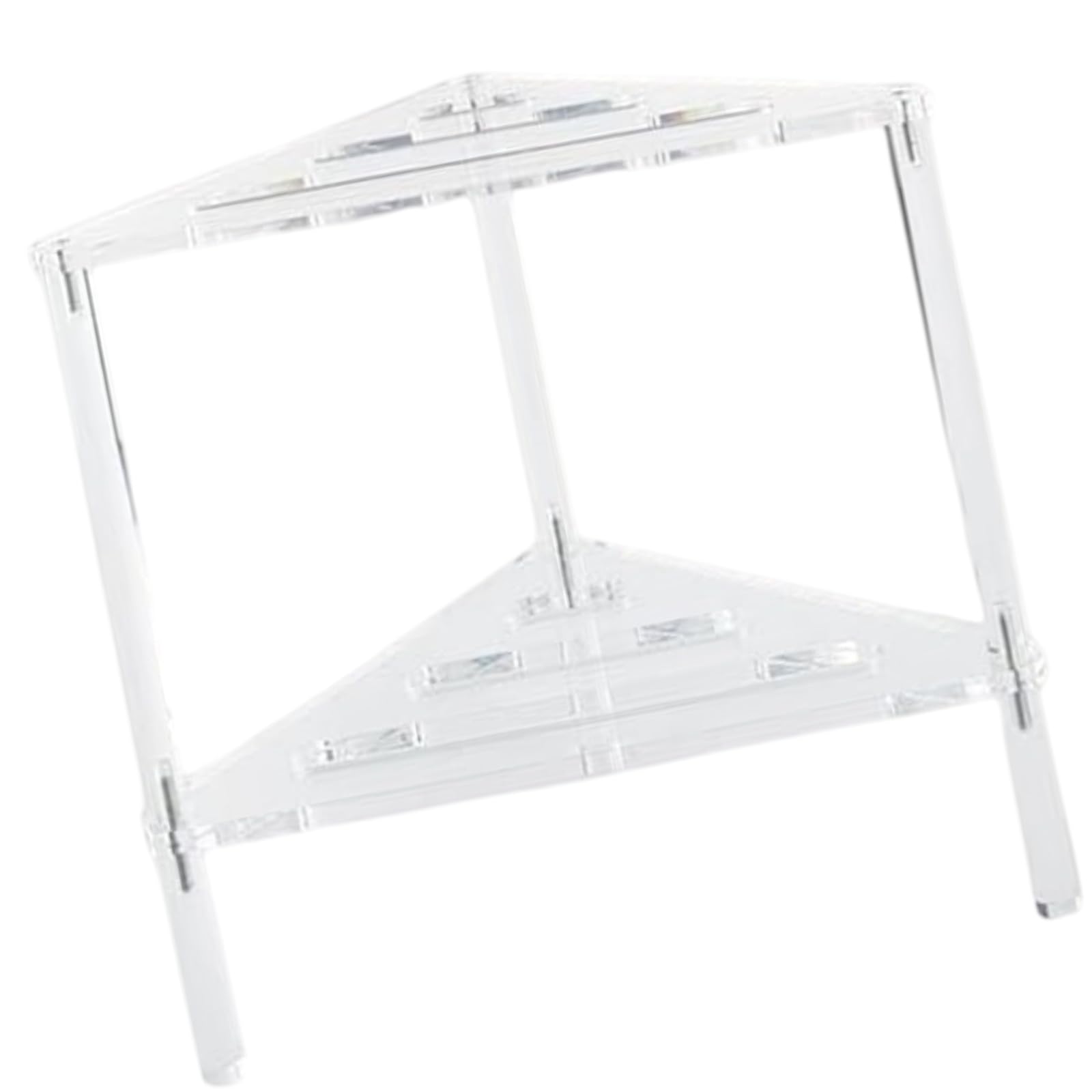 APGLSXY Portable Sturdy Bathroom Shower Stand with Storage Shelf Craft of Waterproof Acrylic Materials Bathroom Accessory Shower Stand