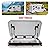 RV Caravan Motorhome LED Skylight, RV Window Hatch with LED Light Top Roof Vent with Sunshade - 27.6x19.7 Inch Hole Size