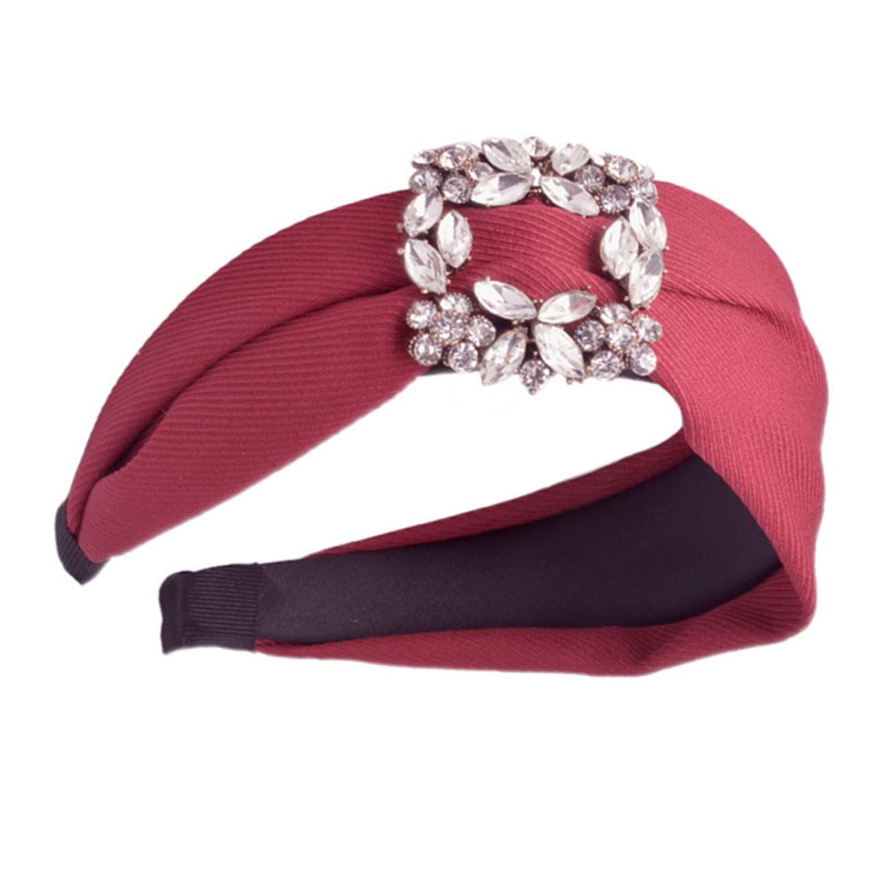 Abaodam 3stücke Klassischer Haarschmuck Für Damen Eleganter Breiter Haarreif Mit Strass Für Besondere Anlässe Weinrot Für Hochzeiten Und Feiern Als Für Frauen Und Mädchen