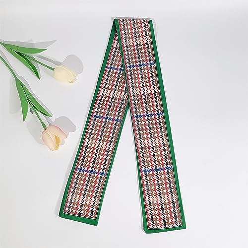 QTMY 5 Pack Purse Scarf for Bags Silk Head Scarf for Hair Handbag Women Scarfs Band Hair Neck Scarves Fashion Gifts,1424