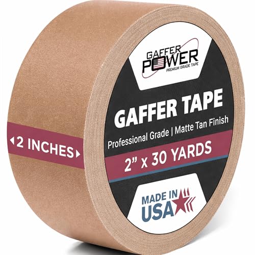 Gaffer Power Proudly Made in The USA, Real Professional Grade Gaffer Tape, Heavy Duty Gaffers Tape...