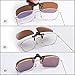 JM Polarizadas Clip en Gafas de Sol Sin Marco Flip up Lente...