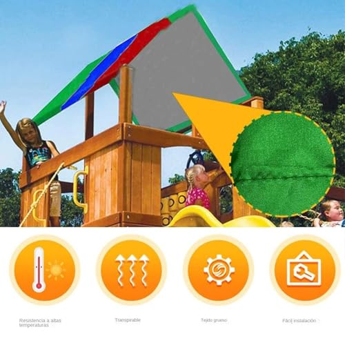 Toldo de parque infantil contra el desgaste solar con lona de 132x226cm 7