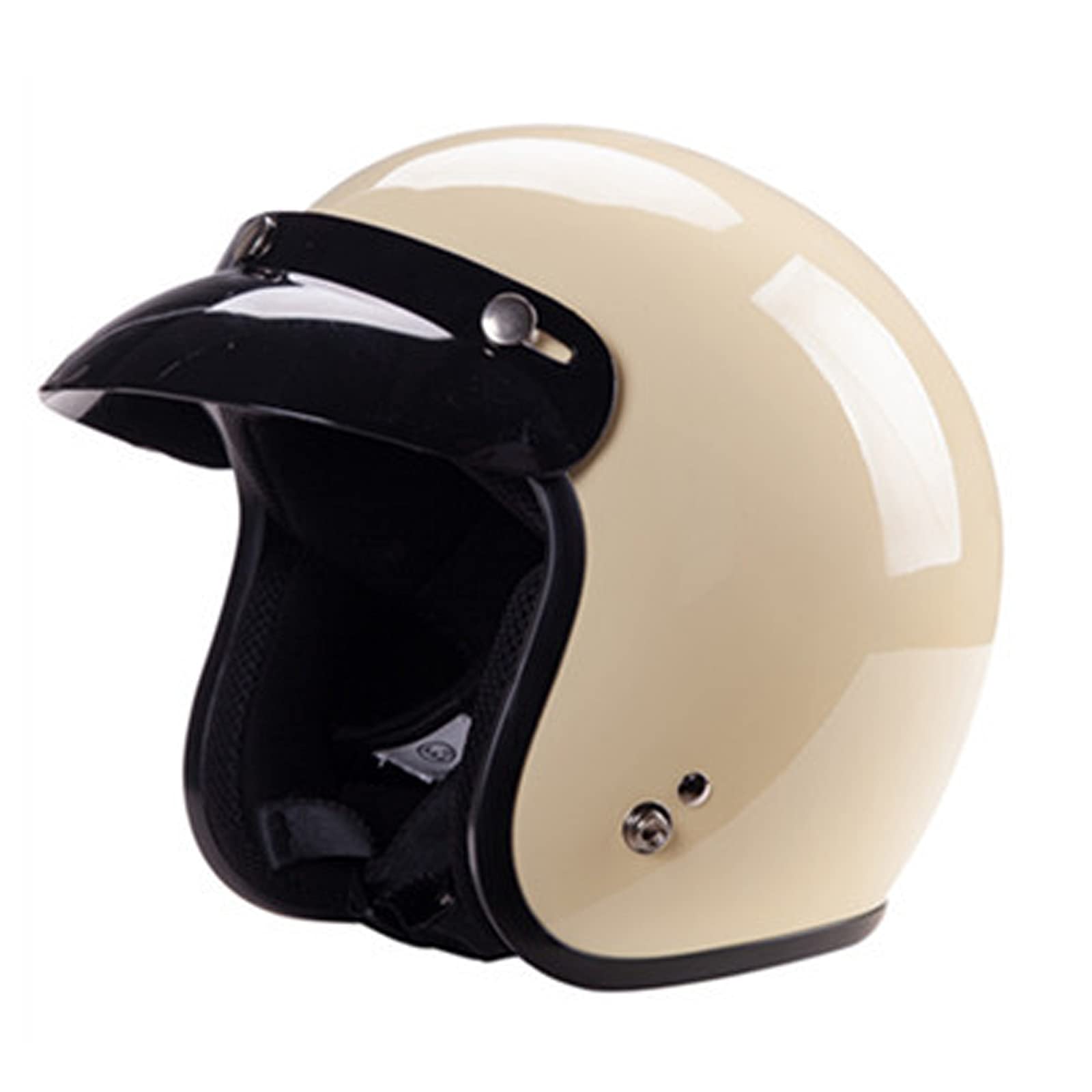 Open Face Motorcycle Bluetooth Helmet,DOT/ECE Approved Vintage Open Face Motorbike Helmet With Double Sun Visor,Crash Jet-Helmet Biker Scooter Touring Helmet For Adult Men Women (Color : B, Size : M - View #10