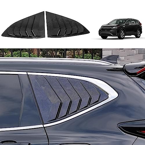 Blazeray for CRV 2017-2022 Racing Style Rear Side Window Louvers Air Vent Scoop Shades Panel Cover Auto Exterior Decoration Trim Accessories for Honda CRV 2017 2018 2019 2020 2021 2022(Carbon Fiber)